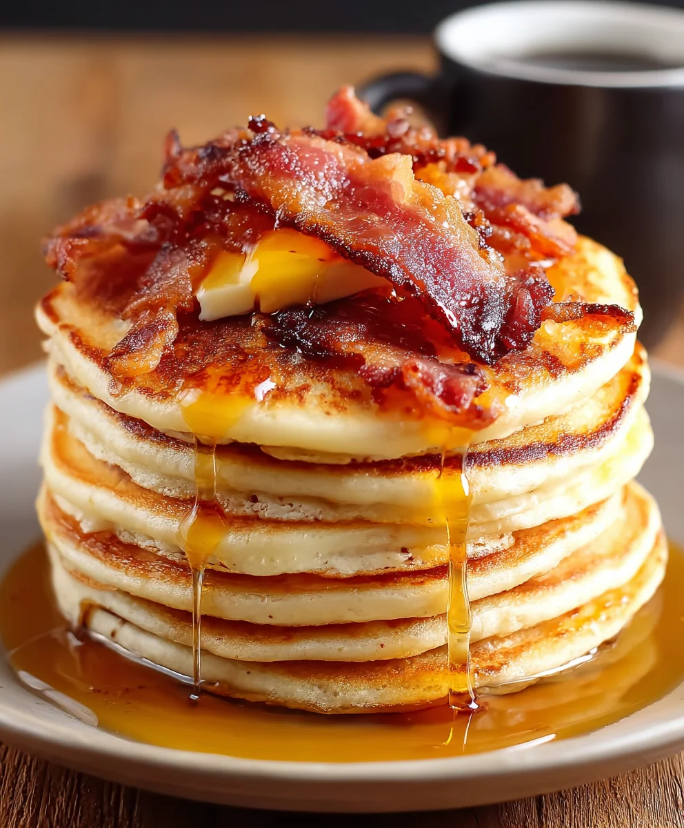 Beef Bacon Pancakes - Savory Breakfast Delight