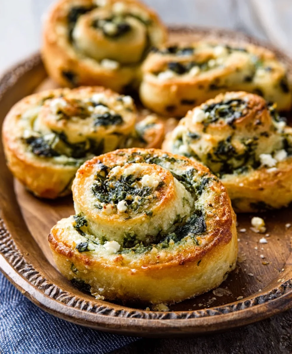 Gluten-Free Spinach Feta Pinwheels Easy Appetizer
