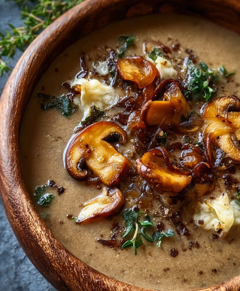 Wild Mushroom Caramelized Onion Non-Non-Non-Alcoholic Alternativeic Non-Alcoholic Ale Soup