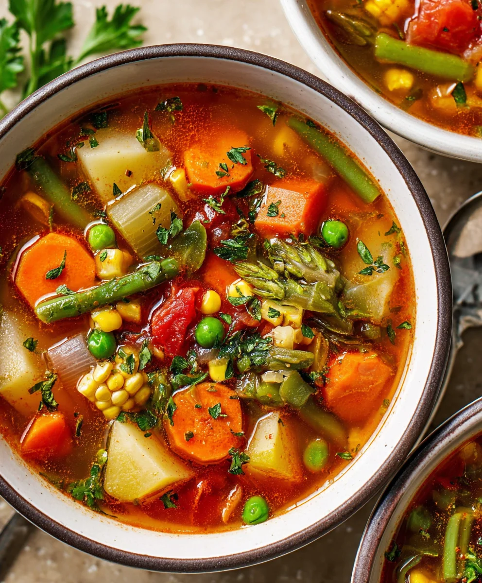 Easy Vegetable Soup- Quick Healthy Meal- Simple Comfort Food