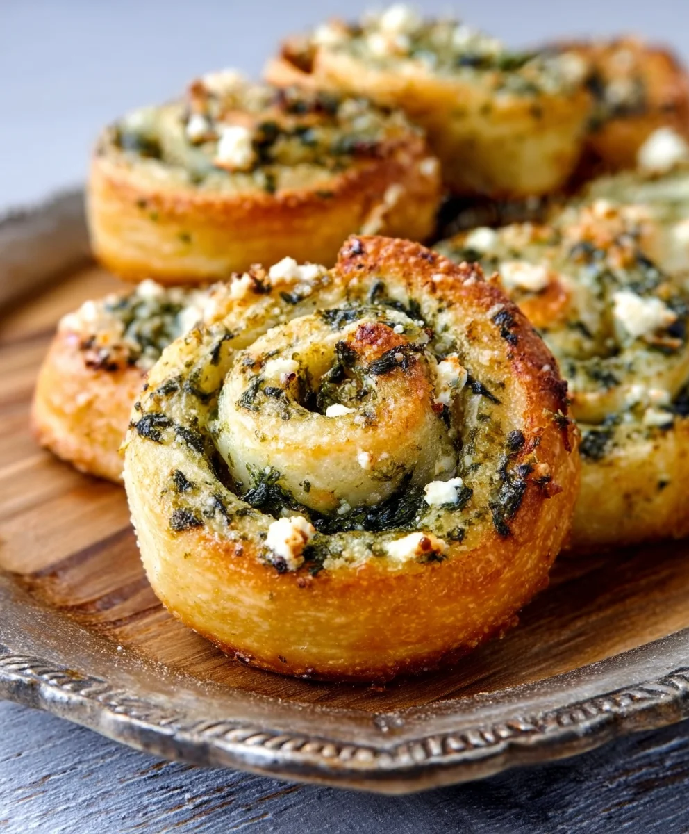 Gluten-Free Spinach Feta Pinwheels Easy Appetizer