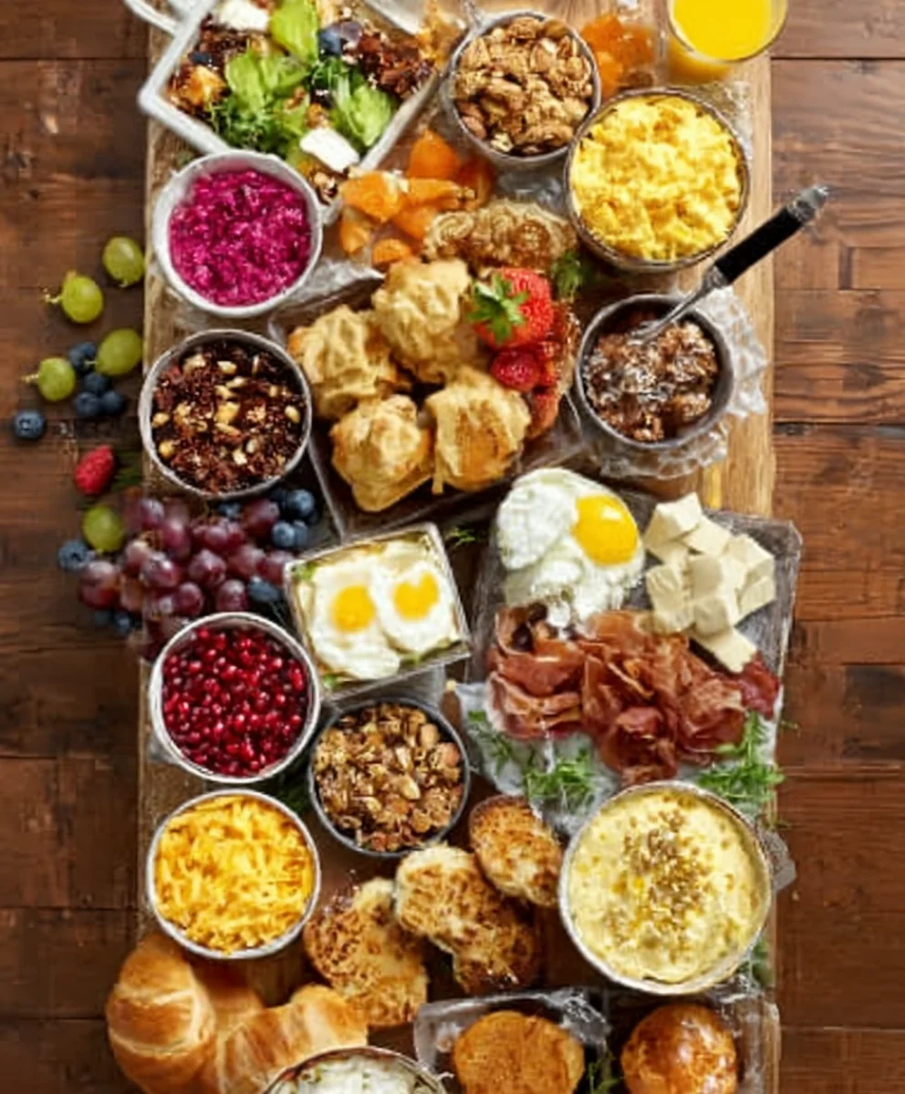 Brunch Spread for Friends- Delicious Beef & Non-Non-Non-Alcoholic Alternativeic Options