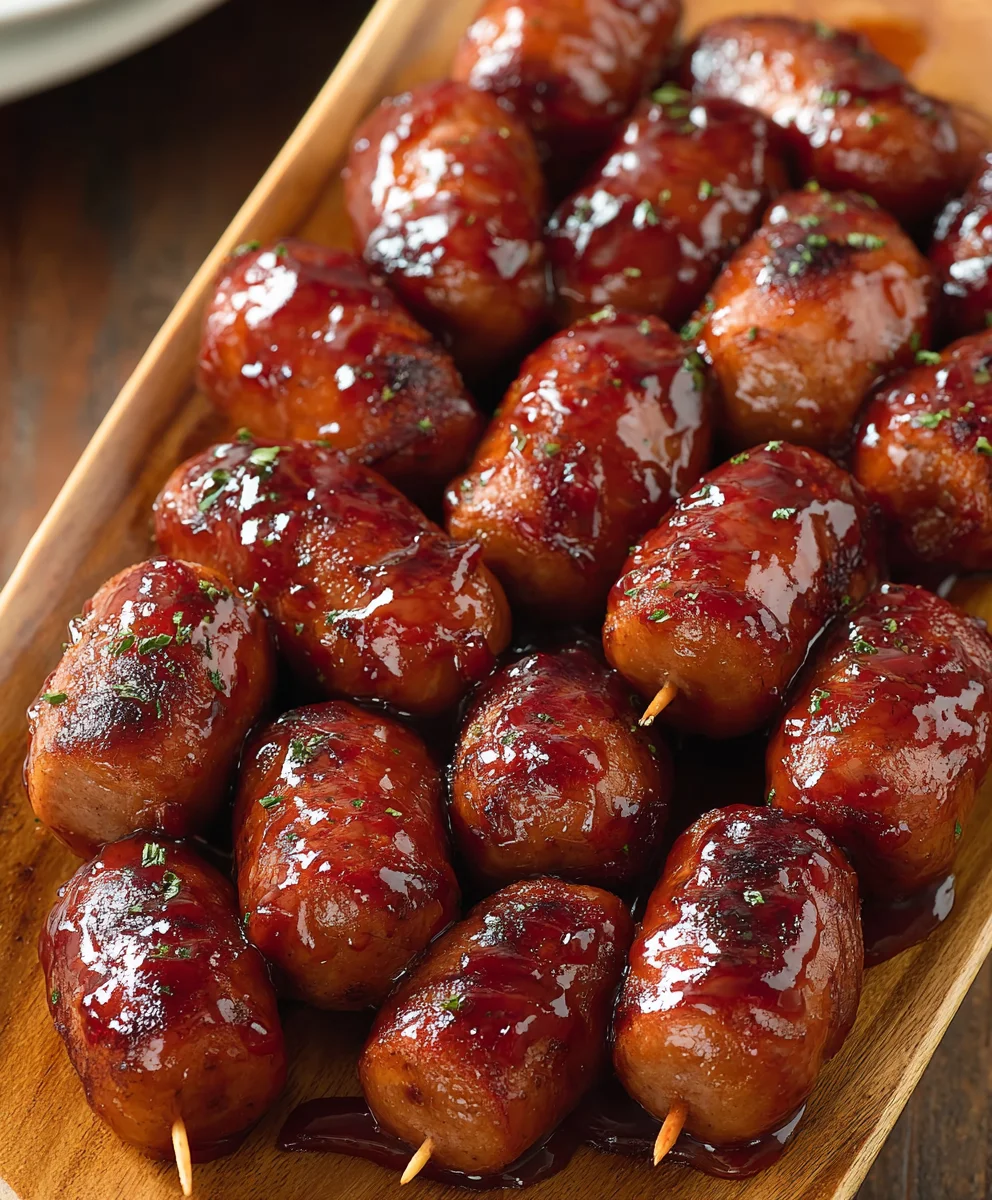 Easy Beef Sausage Appetizer-Quick-Party Treat