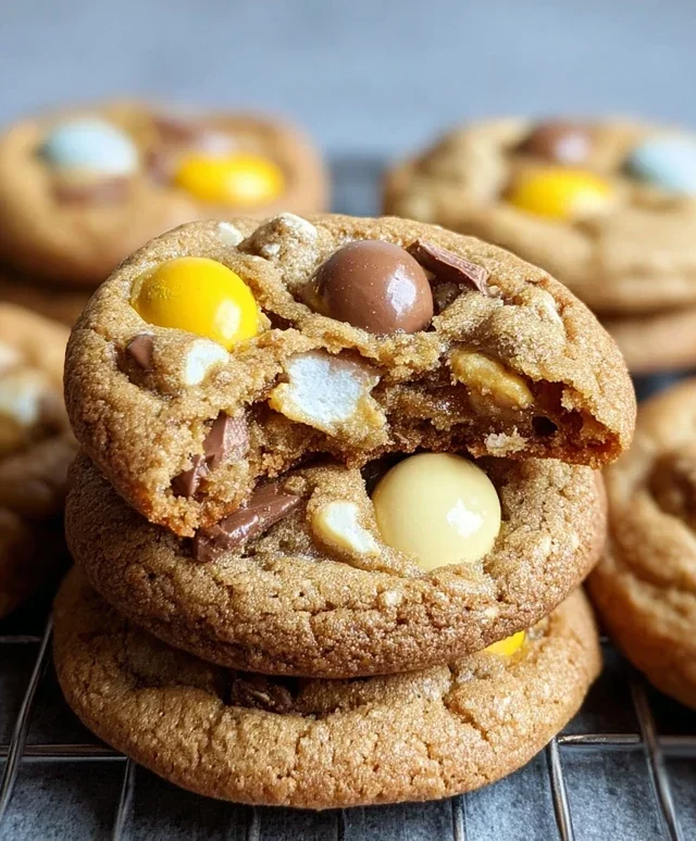 Brown Butter Cadbury Egg Cookies