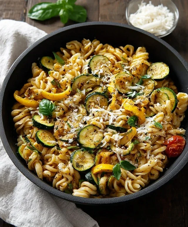 Summer Squash Pasta Skillet