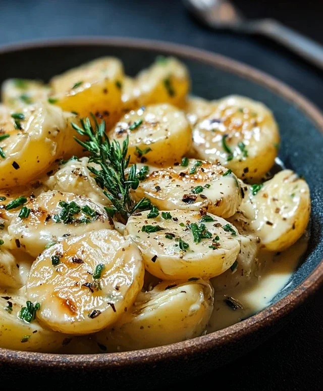 Creamy Garlic Sauce Potatoes