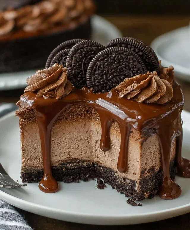 No Bake Oreo Nutella Cheesecake