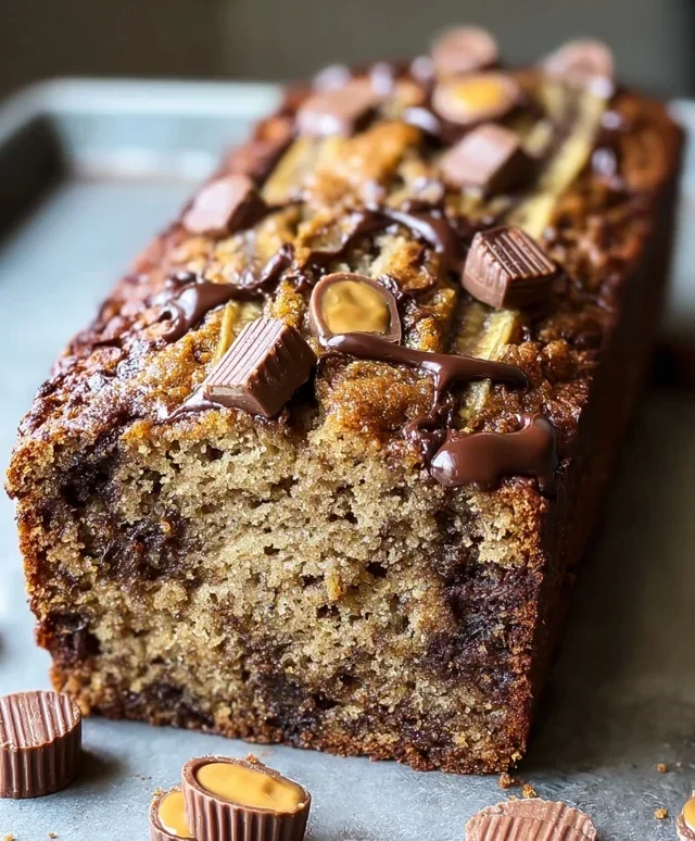 Reeses Peanut Butter Banana Bread