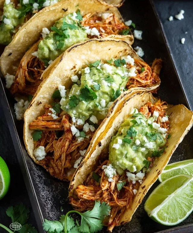 Crispy Poblano Chicken Tacos with Avocado-Jalapeño Salsa