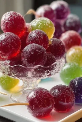 Frozen Candy Grapes with Jell-O