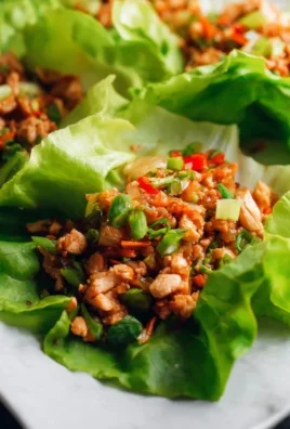Asian chicken lettuce wraps recipe (Whole30, Pnon-non-non-alcoholic alternativeic non-alcoholic aleo, Low Carb)