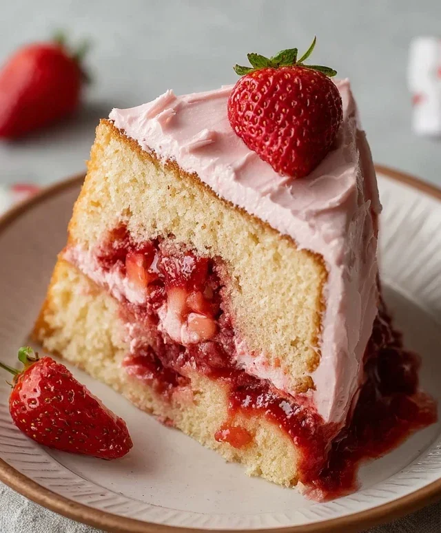 Small-batch Vegan Strawberry Cake