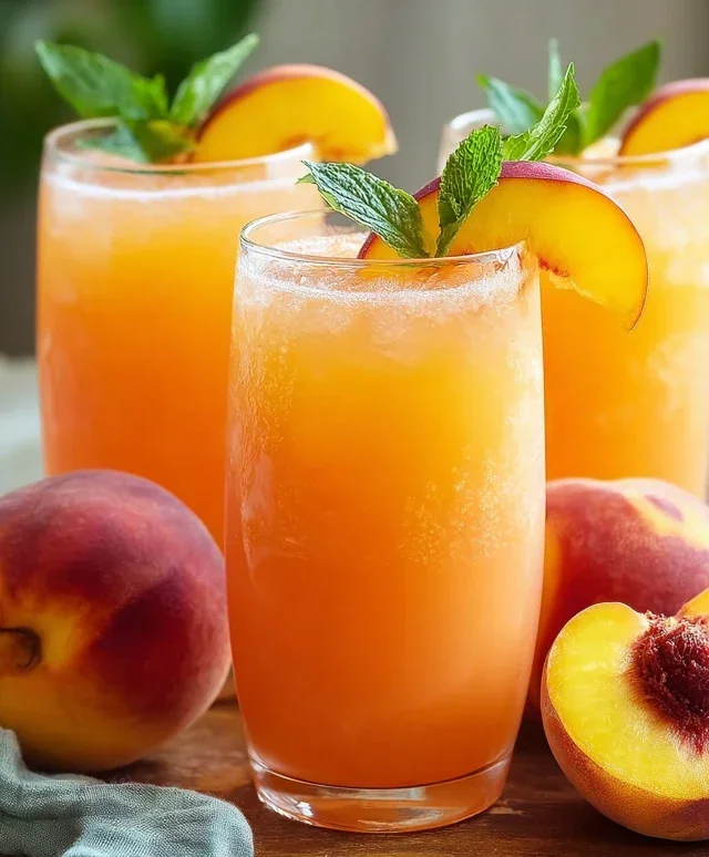 Refreshing Peach Lemonade