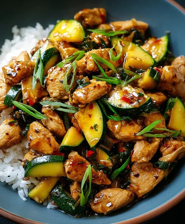 Chicken Zucchini Stir Fry