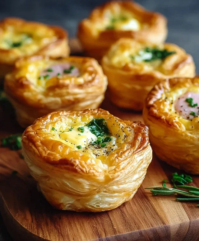Savory Puff Pastry Cups