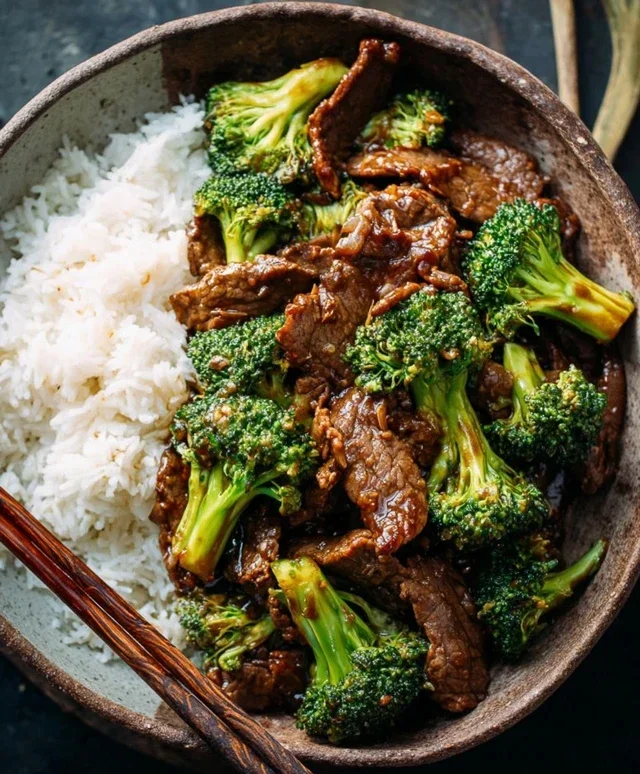 Chinese Beef and Broccoli (牛肉炒西兰花)
