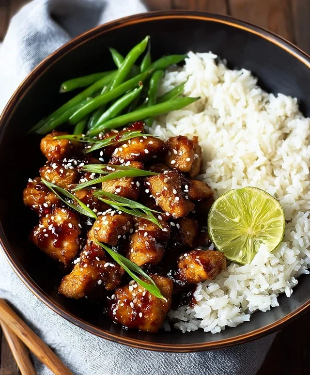 Healthy Sesame Chicken Dish
