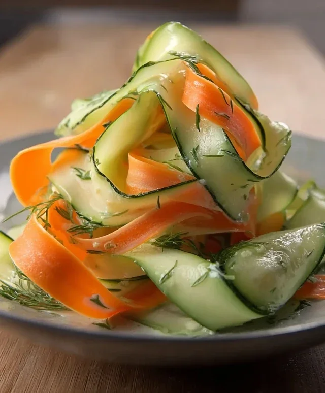 Carrot and Cucumber Ribbon Salad