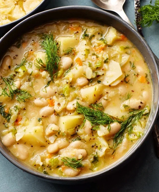 Lemon-Dill White Bean & Potato Soup