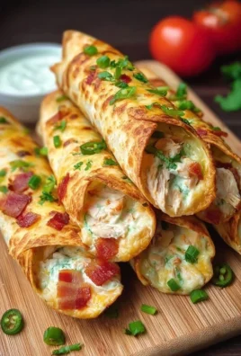 Jalapeno Popper Chicken Taquitos