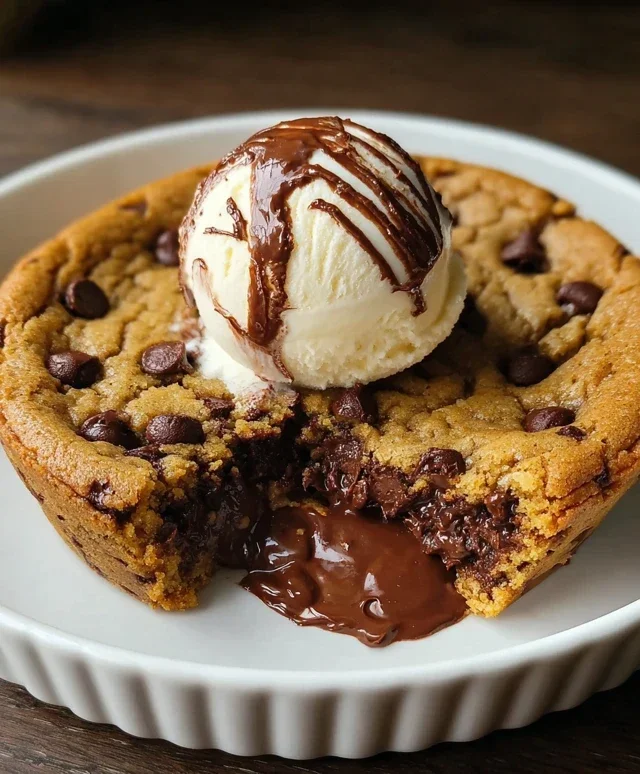 Deep Dish Nutella Cookie Pie