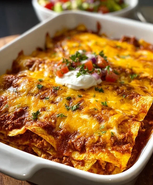Tortilla Chip Enchiladas