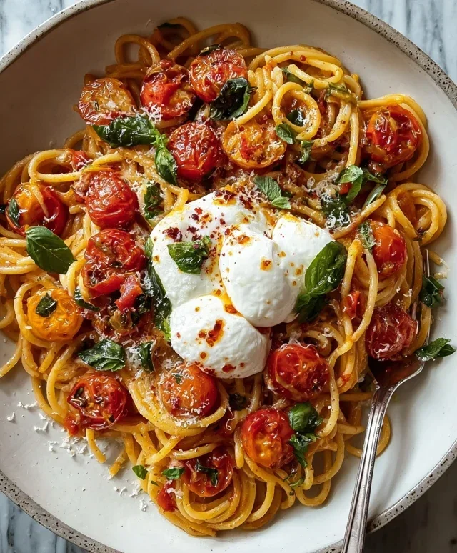 Burst Tomato Burrata Pasta