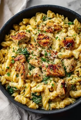 Healthy Garlic Parmesan Chicken Pasta