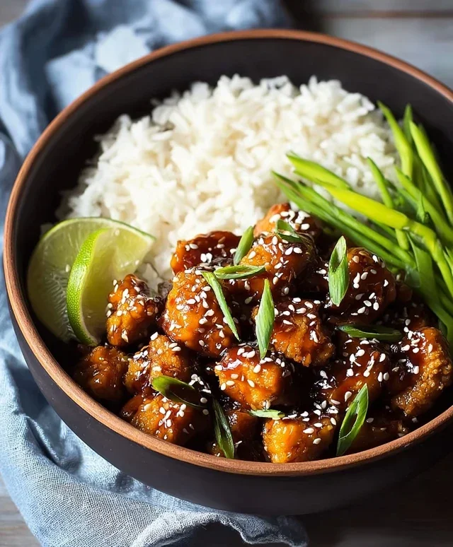Healthy Sesame Chicken Dish