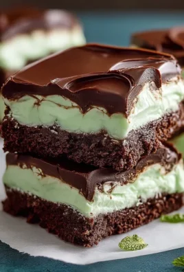 Triple-layer chocolate mint squares
