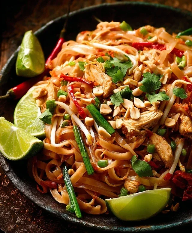 Chicken Pad Thai Dish