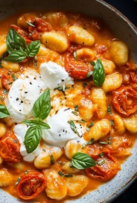 30 Minute Creamy Tomato Gnocchi with Burrata