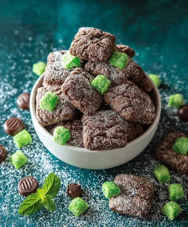 Mint Chocolate Muddy Buddy