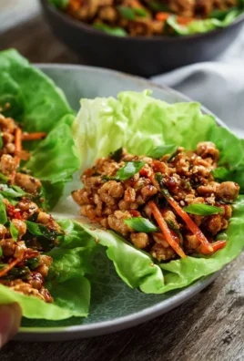 Thai Chicken Lettuce Wraps