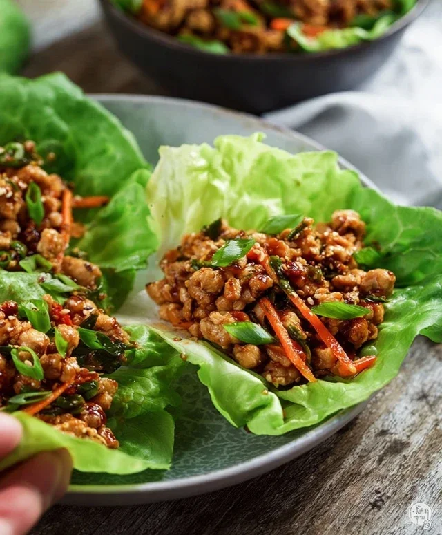 Thai Chicken Lettuce Wraps