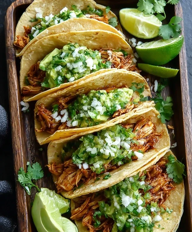 Crispy Poblano Chicken Tacos with Avocado-Jalapeño Salsa