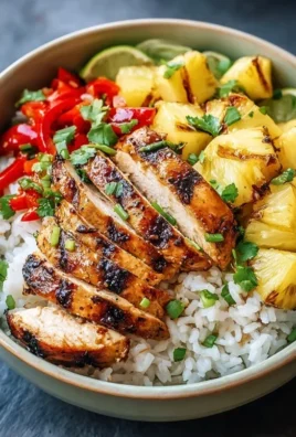 Grilled Chicken and Pineapple Bowls with Coconut Rice