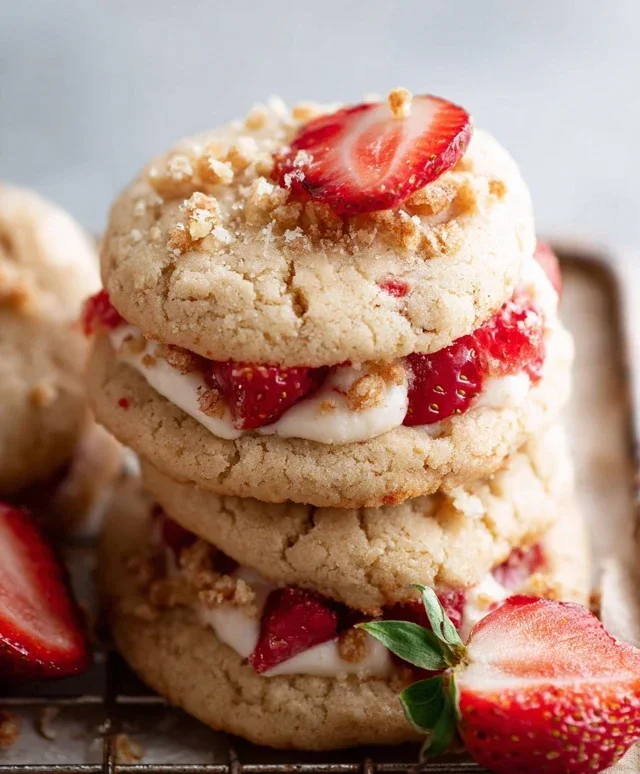 Strawberry Shortcake Cookies