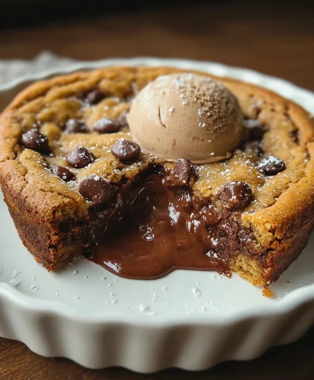 Deep Dish Nutella Cookie Pie