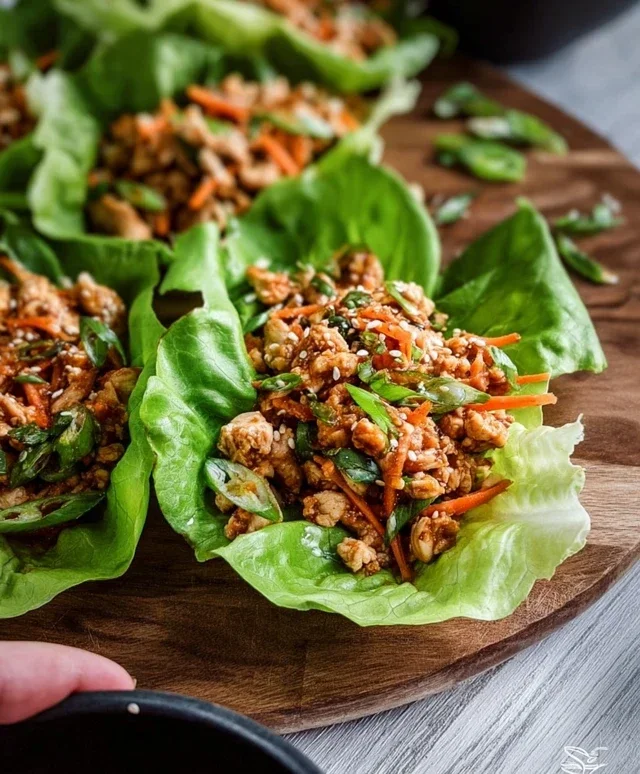 Thai Chicken Lettuce Wraps