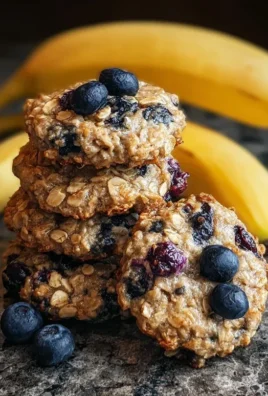 Banana Blueberry Breakfast Cookies