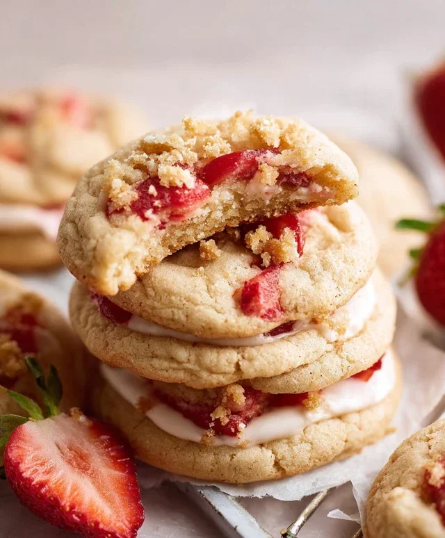 Strawberry Shortcake Cookies