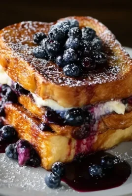 Blueberry Cream Cheese Stuffed French Toast