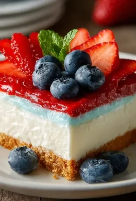No Bake Patriotic Cheesecake