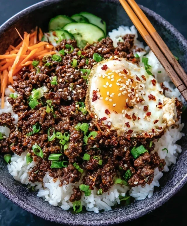 Korean Ground Beef Bowl (25-Minutes)