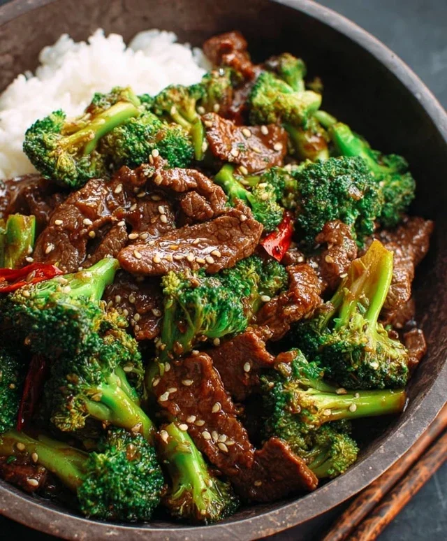 Chinese Beef and Broccoli (牛肉炒西兰花)