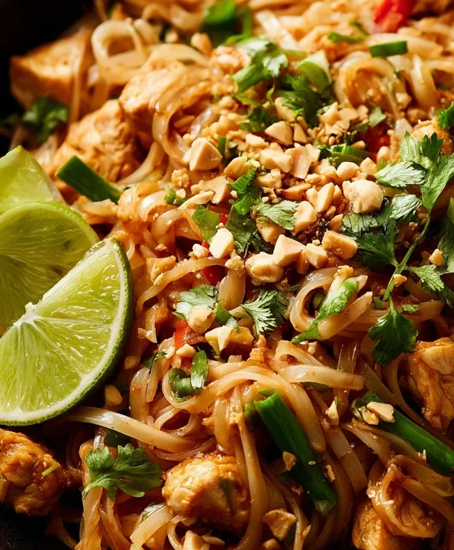 Chicken Pad Thai Dish