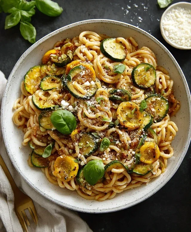 Summer Squash Pasta Skillet