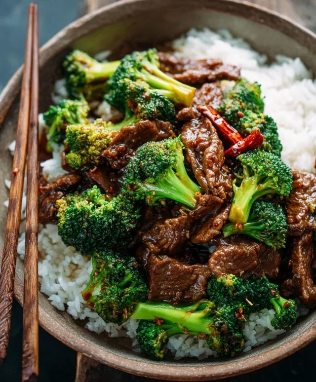 Chinese Beef and Broccoli (牛肉炒西兰花)