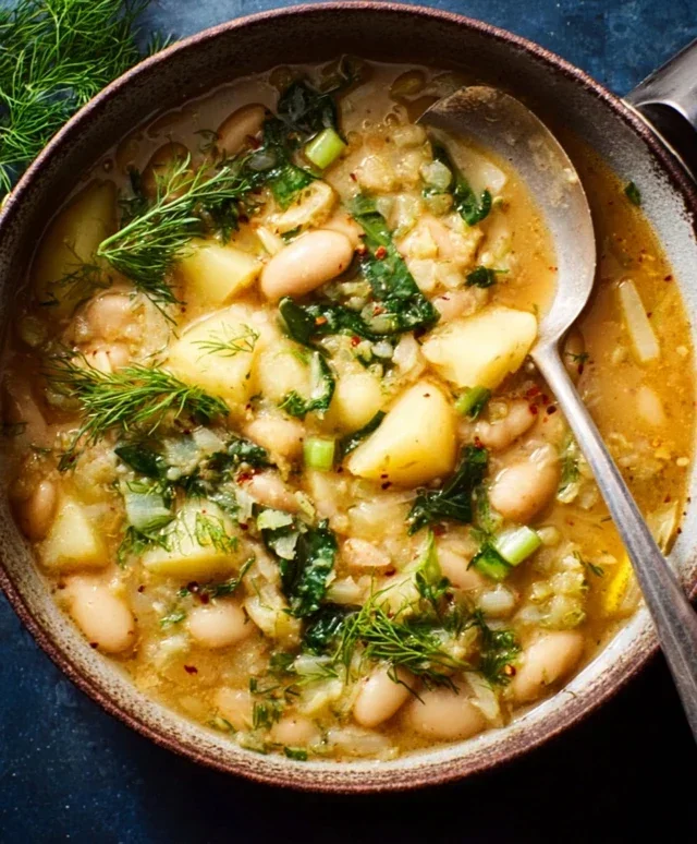 Lemon-Dill White Bean & Potato Soup